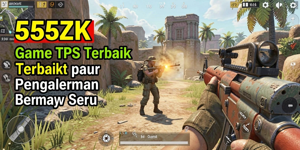 Gameplay seru di 555ZK dengan pertempuran intens.