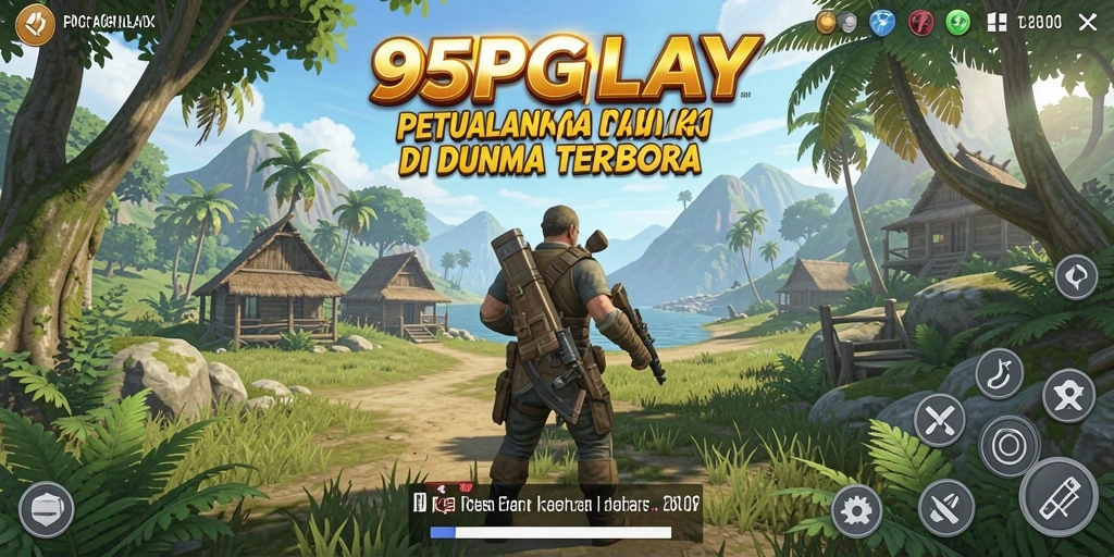 Screenshot menampilkan petualangan seru dalam dunia terbuka 95PGPLAY.