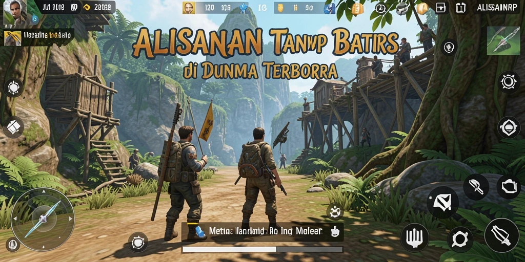 Screenshot gameplay ALISANRP menampilkan dunia Open World yang luas.