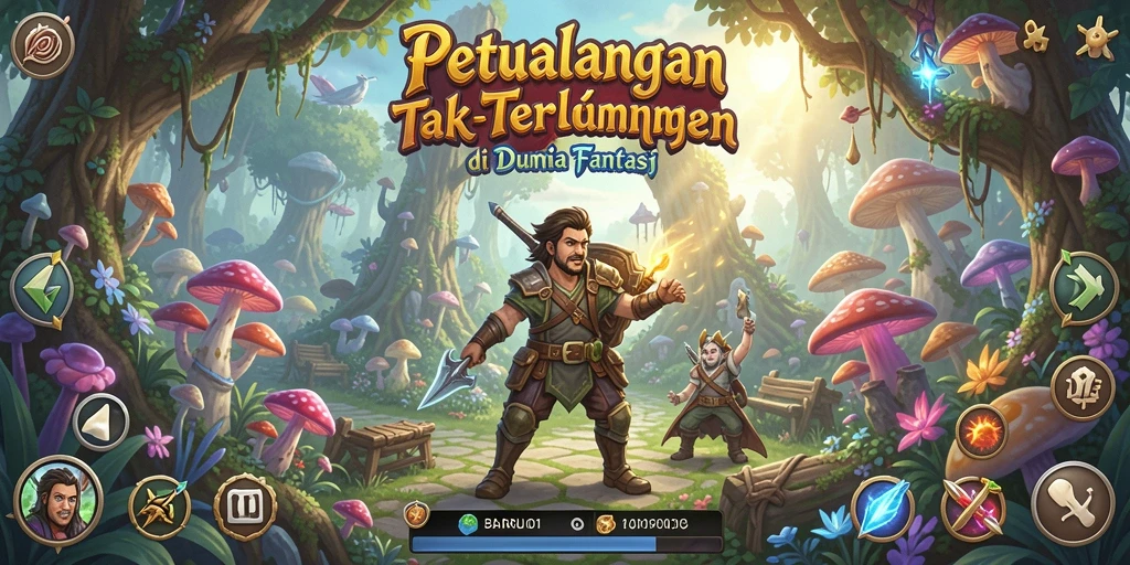 Tampilan gameplay petualangan yang seru dan menantang.