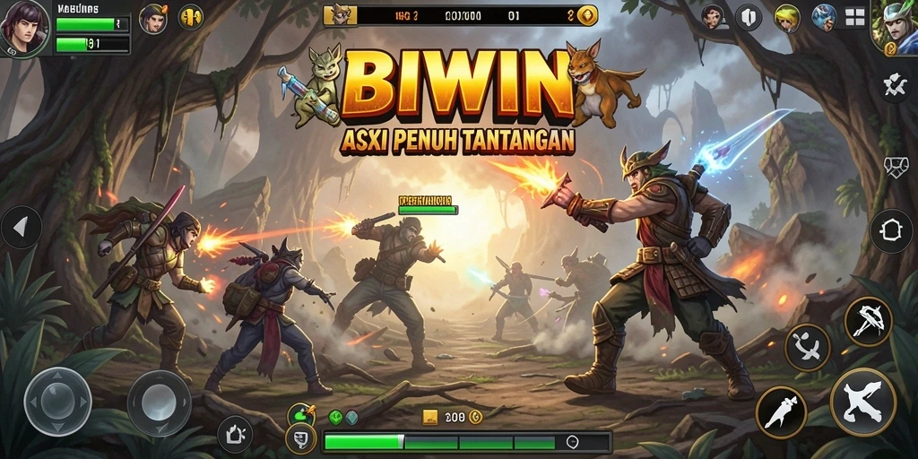 Tampilan gameplay BIWIN yang penuh aksi dan adrenalin.