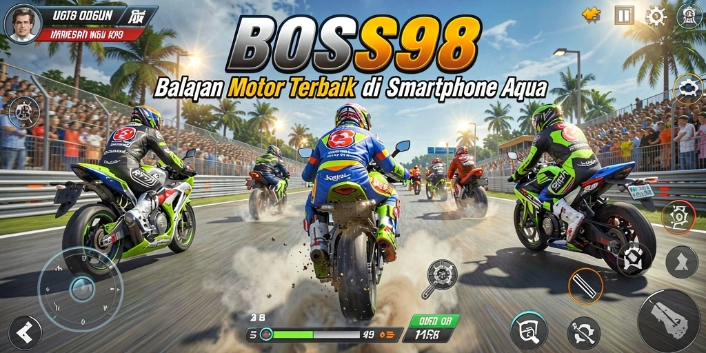Gameplay mendebarkan balapan motor di <strong>BOS898</strong>.