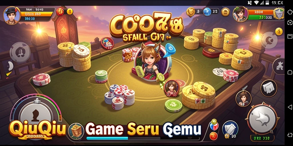 Tampilan gameplay QiuQiu yang menarik dan interaktif.
