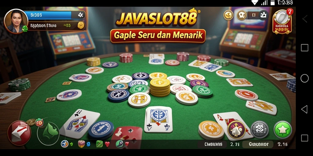 Tampilan screenshot utama JAVASLOT88 yang menarik saat gameplay Gaple.