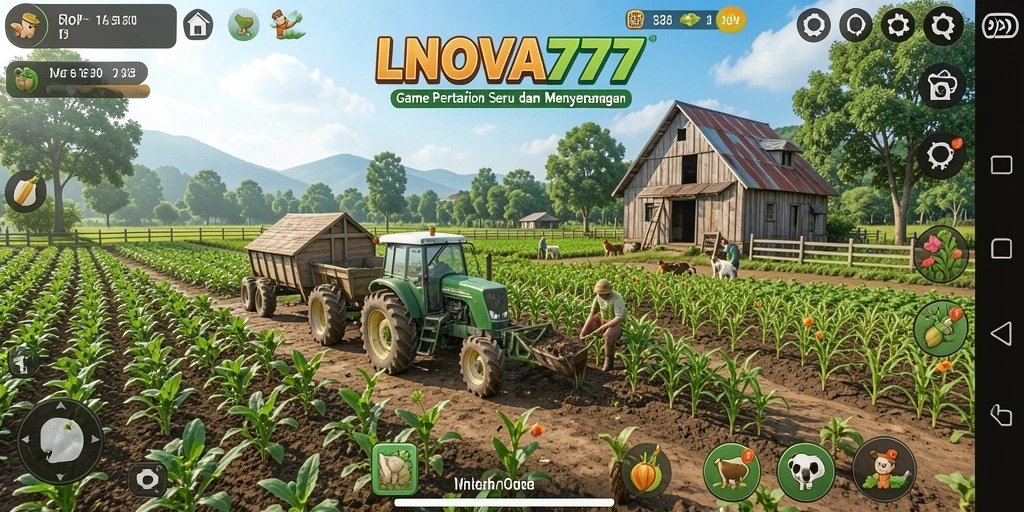Tampilan menarik dari gameplay Farming yang mengasyikkan.