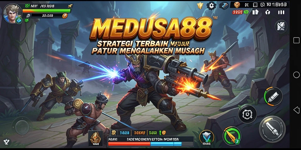Tangkapan layar MEDUSA88 menunjukkan aksi strategi yang mendebarkan.