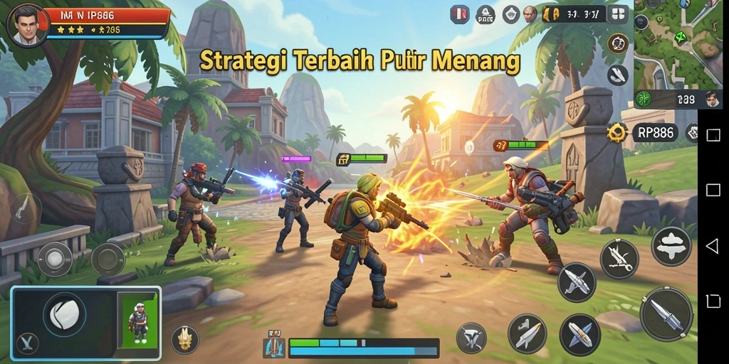 Screenshot utama RP886 menampilkan gameplay Strategy yang mendebarkan.