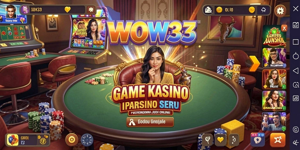 Tampilan gameplay Kasino yang menarik dan mendebarkan di WOW33.